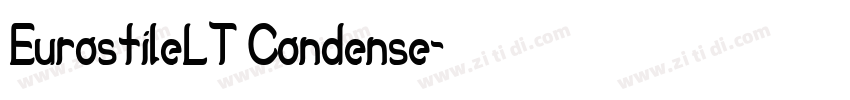 EurostileLT Condense字体转换